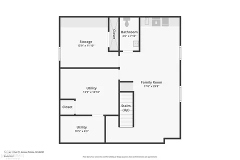 Floorplan - 779 Saint Clair, Grosse Pointe, MI 48230 photo 3 of 4