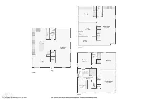 Floorplan - 779 Saint Clair, Grosse Pointe, MI 48230 photo 4 of 4