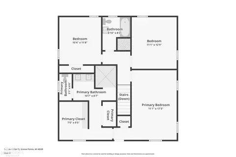 Floorplan - 779 Saint Clair, Grosse Pointe, MI 48230 photo 2 of 4