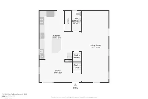 Floorplan - 779 Saint Clair, Grosse Pointe, MI 48230 photo 1 of 4