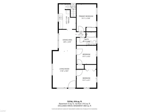 Floorplan - 131 E Lakeview, Flint, MI 48503 photo 3 of 6