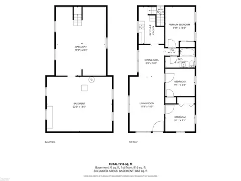 Floorplan - 131 E Lakeview, Flint, MI 48503 photo 5 of 6