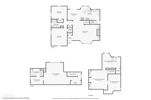 Floorplan - 1575 Ford, Grosse Pointe Woods, MI 48236 photo 4 of 4