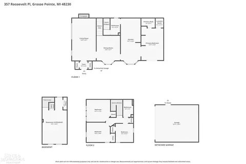Floorplan - 357 Roosevelt Pl, Grosse Pointe, MI 48236 photo 4 of 4