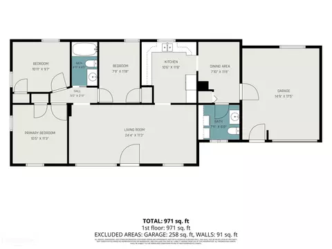 Floorplan - 1093 Corydon, Mount Morris, MI 48458 photo 1 of 1