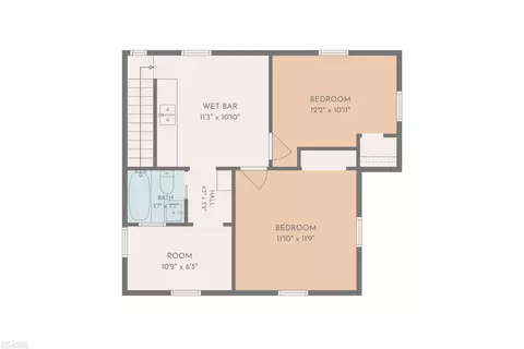 Floorplan - 830 Wilkinson, Owosso, MI 48867 photo 2 of 2