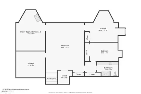 Floorplan - 121 Vendome, Grosse Pointe Farms, MI 48236 photo 3 of 4