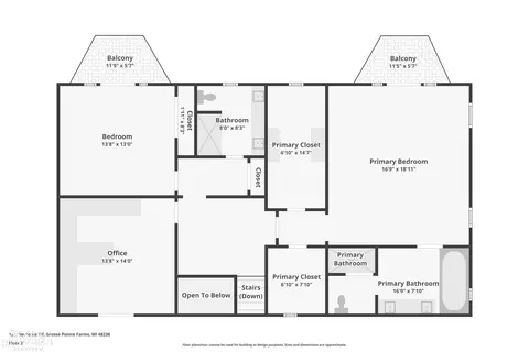 Floorplan - 121 Vendome, Grosse Pointe Farms, MI 48236 photo 2 of 4