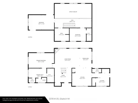 Floorplan - 2378 N M-30, Gladwin, MI 48624 photo 3 of 3