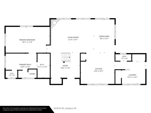Floorplan - 2378 N M-30, Gladwin, MI 48624 photo 1 of 3