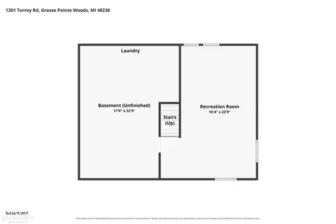 Floorplan - 1301 Torrey, Grosse Pointe Woods, MI 48236 photo 1 of 5