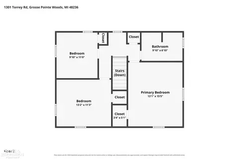 Floorplan - 1301 Torrey, Grosse Pointe Woods, MI 48236 photo 5 of 5