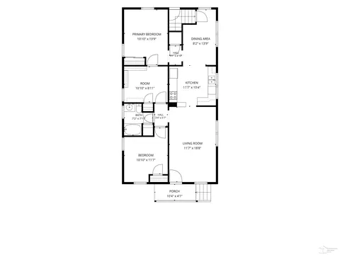Floorplan - 1491 Hendricks, Monroe, MI 48162 photo 1 of 3