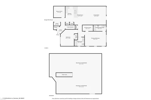 Floorplan - 11130 Brahms, Davison, MI 48423 photo 1 of 1