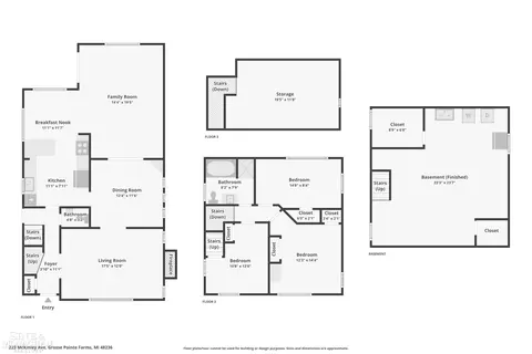 Floorplan - 223 Mckinley, Grosse Pointe Farms, MI 48236 photo 4 of 4