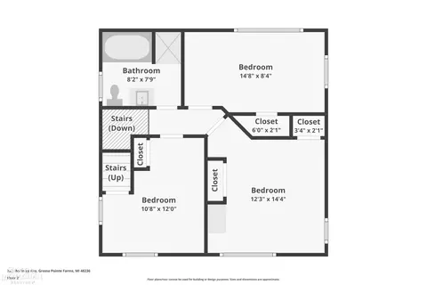 Floorplan - 223 Mckinley, Grosse Pointe Farms, MI 48236 photo 2 of 4