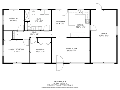 Floorplan - 205 Estelle, Hemlock, MI 48626 photo 1 of 1