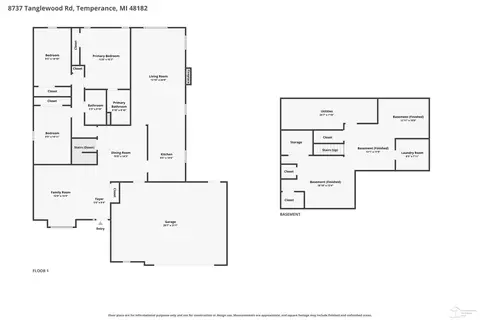 Floorplan - 8737 Tanglewood, Temperance, MI 48182 photo 3 of 3