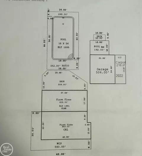 Floorplan - 52601 Base, New Baltimore, MI 48047 photo 1 of 2