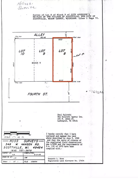 8 West 4th Street, Scottville, MI 49454