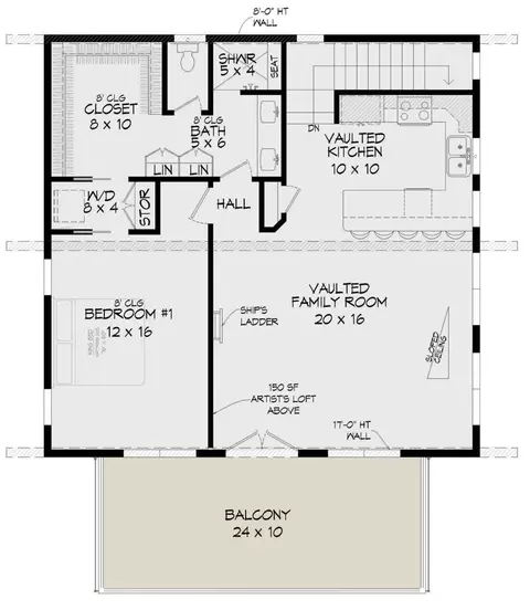 Floorplan - 4300 N Novadoc, Mears, MI 49436 photo 3 of 4