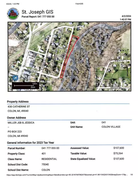 Catherine, Colon, MI 49040