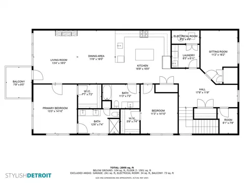 Floorplan - 523 Boardwalk, Dexter, MI 48130 photo 1 of 3