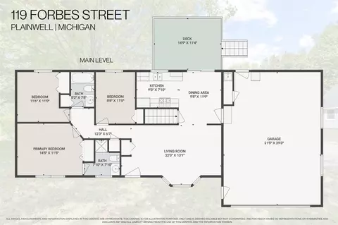Floorplan - 119 Forbes, Plainwell, MI 49080 photo 2 of 3