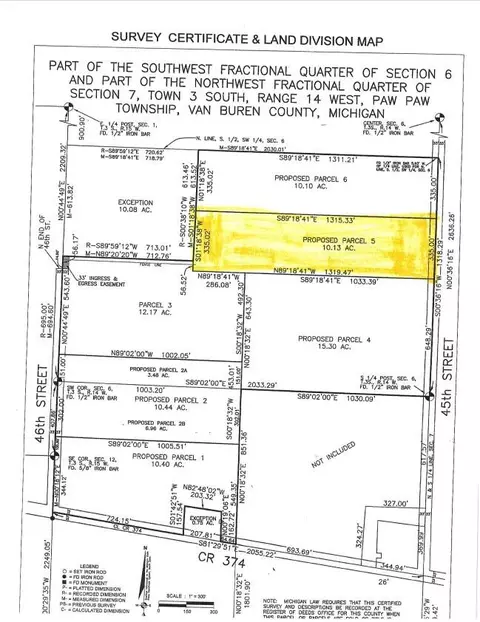 Parcel 5 45th, Paw Paw, MI 49079