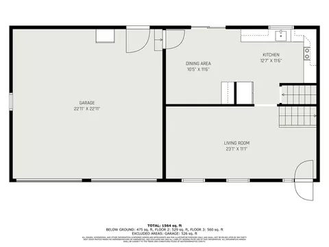 Floorplan - 85 N Baldwin, White Cloud, MI 49349 photo 1 of 3