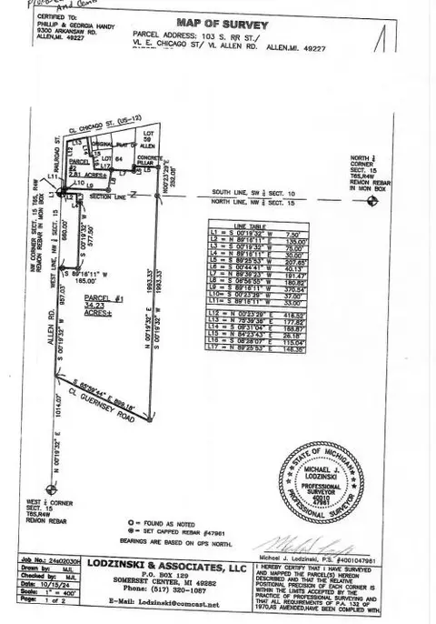 V/l Allen, Allen, MI 49227
