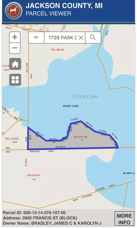 Vl Sharps Lake, Jackson, MI 49203