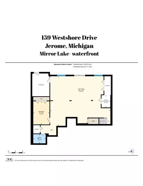 Floorplan - 159 Westshore, Jerome, MI 49249 photo 2 of 2