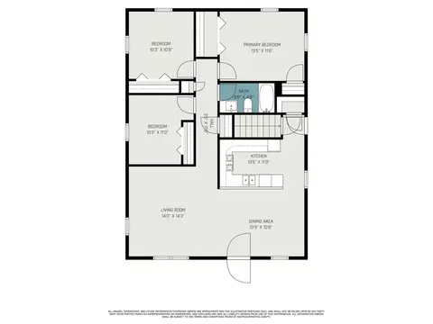 Floorplan - 355 Washington, Sunfield, MI 48890 photo 1 of 2