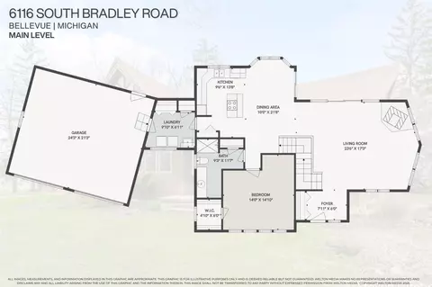 Floorplan - 6116 S Bradley, Bellevue, MI 49021 photo 2 of 3