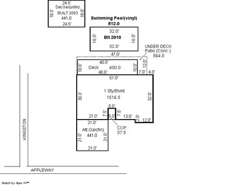Floorplan - 2109 Appleway, Jackson, MI 49203 photo 2 of 2
