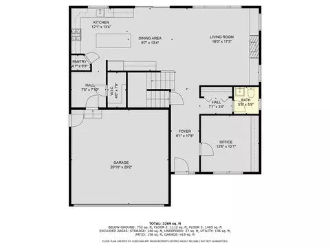 Floorplan - 127 Leith, Brighton, MI 48116 photo 1 of 3