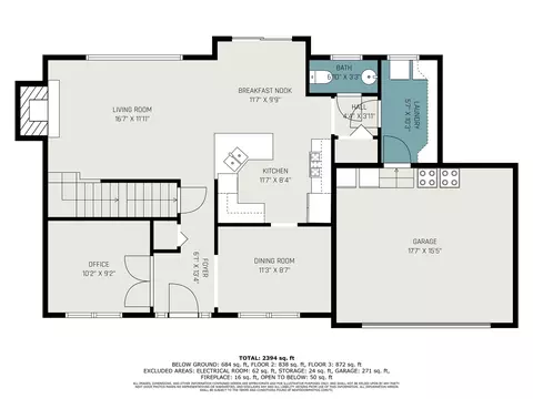 Floorplan - 3584 Taylor, Dexter, MI 48130 photo 2 of 3