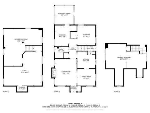 Floorplan - 358 N Reginald, Dearborn, MI 48124 photo 3 of 5