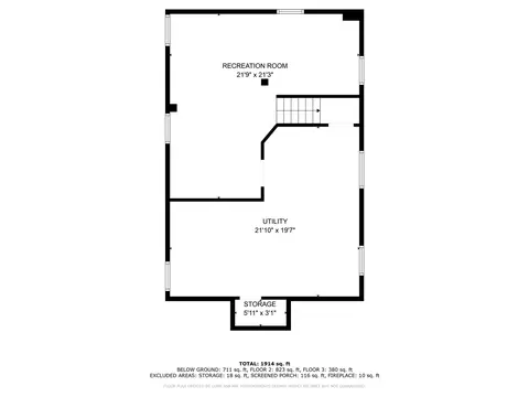 Floorplan - 358 N Reginald, Dearborn, MI 48124 photo 5 of 5