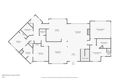 Floorplan - 4996 Nantucket, Jackson, MI 49201 photo 1 of 2