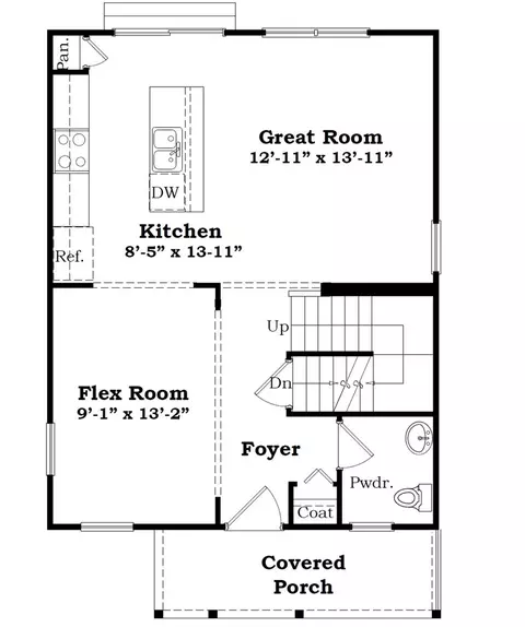 Floorplan - 606 Clinton, Marshall, MI 49068 photo 1 of 3