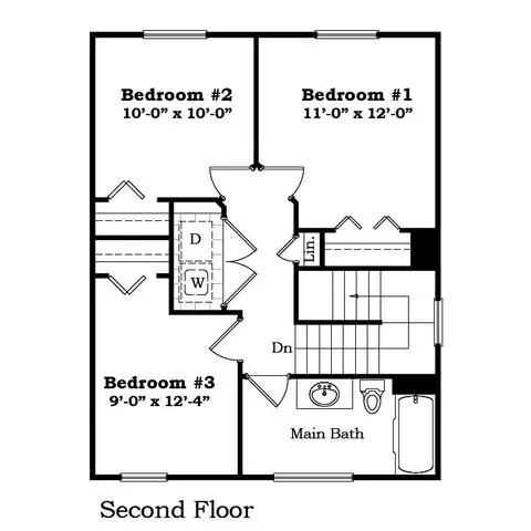 Floorplan - 606 Clinton, Marshall, MI 49068 photo 2 of 3
