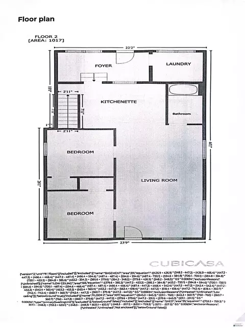 Floorplan - 1301 Seventh, Three Rivers, MI 49093 photo 6 of 6