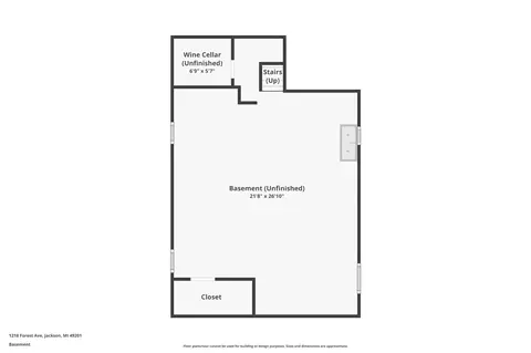 Floorplan - 1218 Forest Ave, Jackson, MI 49201 photo 3 of 4