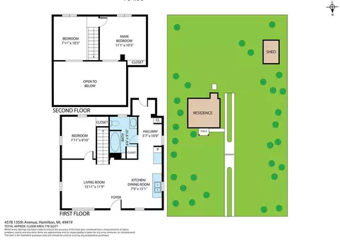Floorplan - 4578 135th Ave, Hamilton, MI 49419 photo 1 of 2