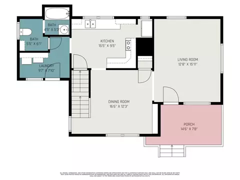 Floorplan - 424 Fourth, Three Rivers, MI 49093 photo 1 of 2