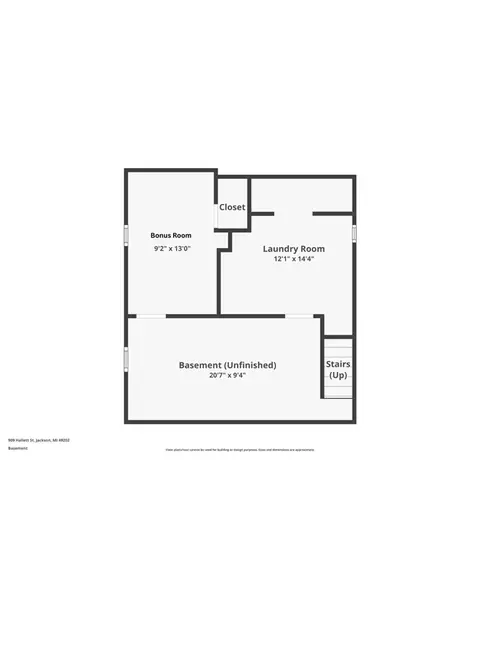 Floorplan - 909 Hallett, Jackson, MI 49202 photo 3 of 4