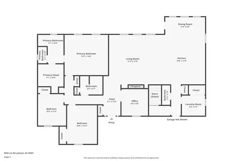 Floorplan - 9502 Lee, Jackson, MI 49201 photo 2 of 3