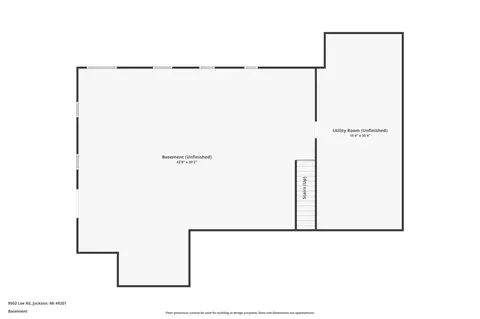 Floorplan - 9502 Lee, Jackson, MI 49201 photo 3 of 3